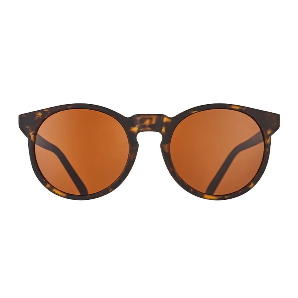 Goodr Tortoiseshell Round Sunglasses. Polarized Nine Dollar Pour Over.